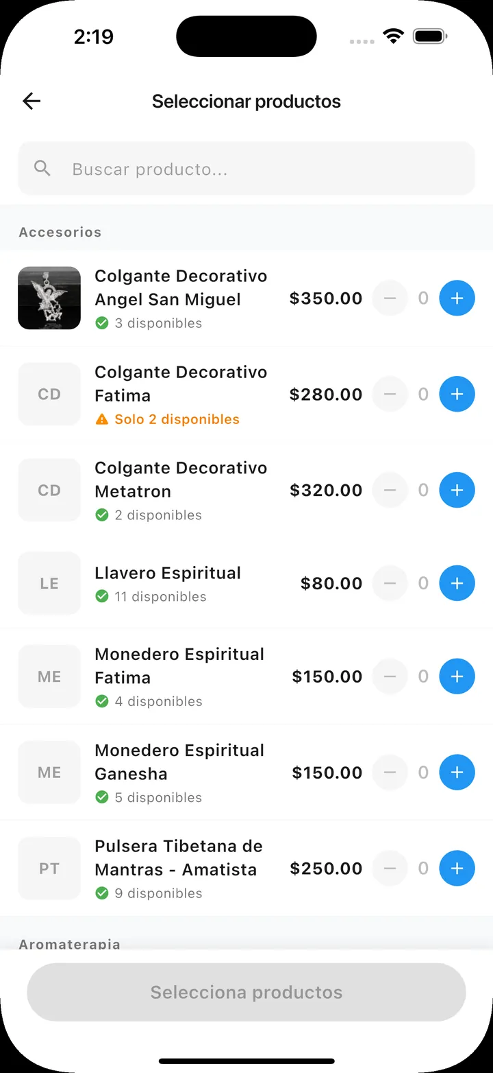 Tu inventario, también aquí